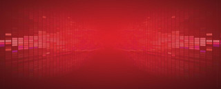 红色背景大气周年庆企业年会周年庆红色科技背景